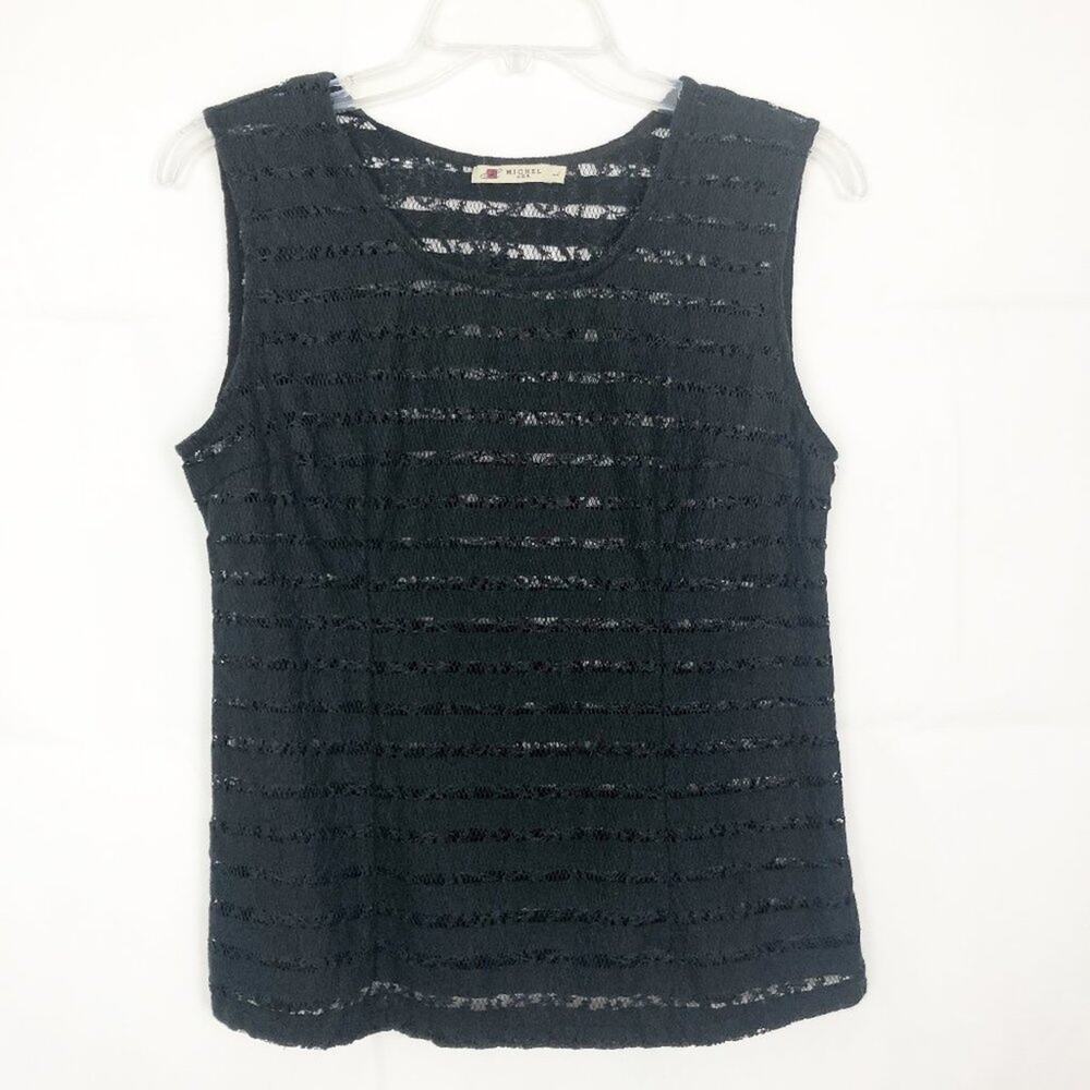 Michel USA Lace Top Small Y2K Stretch Witchy Goth Fairygoth Coquette Whimsigoth